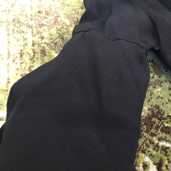 MINKPINK black peplum wrap blouse, S - Picture 5 of 7